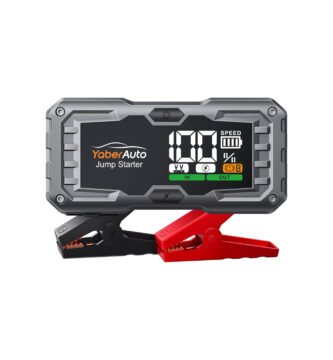 Arrancador de baterías Yaberauto YA100 con 4000A, pantalla digital y diseño robusto