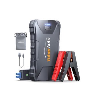 Arrancador Yaberauto YA80 2500A con cables de puente y accesorios incluidos