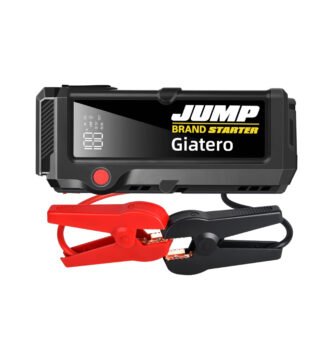 Arrancador de batería Giatero 4000A con pinzas inteligentes y pantalla LED