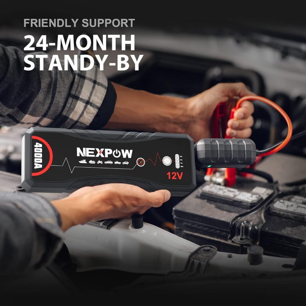 NEXPOW Q11 con soporte de hasta 24 meses en modo standby, listo para cualquier emergencia en carretera.