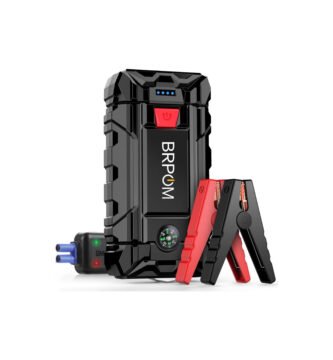 Arrancador de batería BRPOM BM150 con pinzas inteligentes y diseño robusto