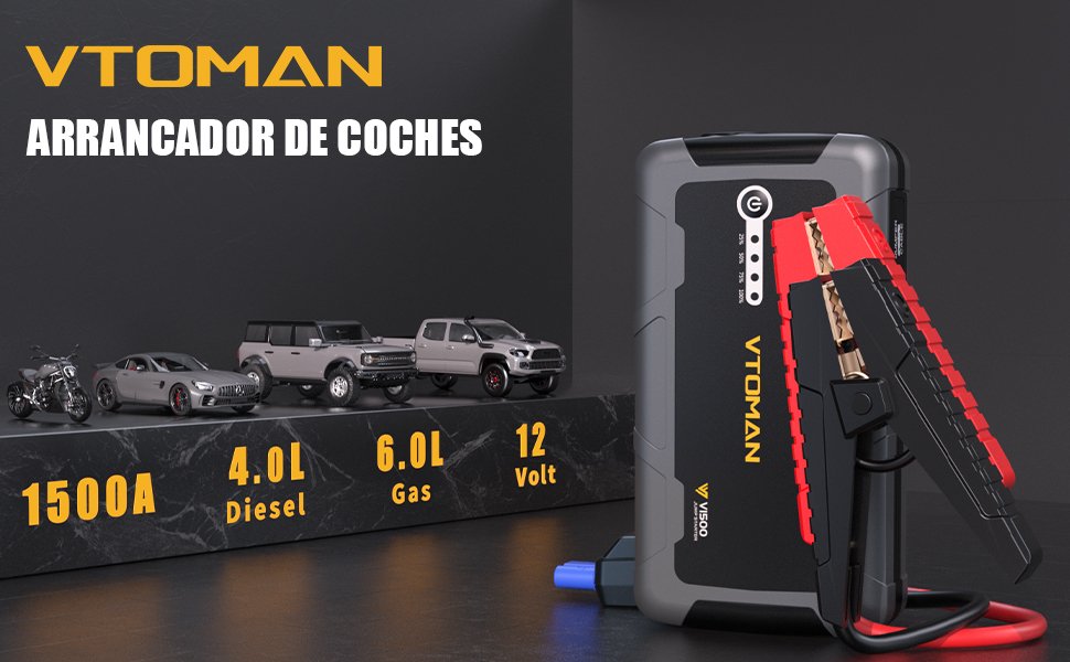 Arrancador VTOMAN V1500 para todo tipo de vehiculos