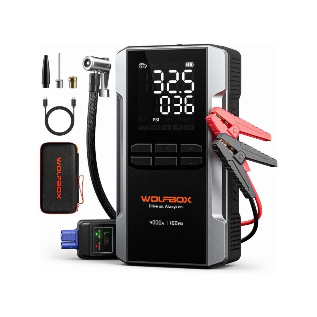 WOLFBOX MegaVolt 24 Air: el arrancador todo en 1 con 4000A y batería de 24 000 mAh