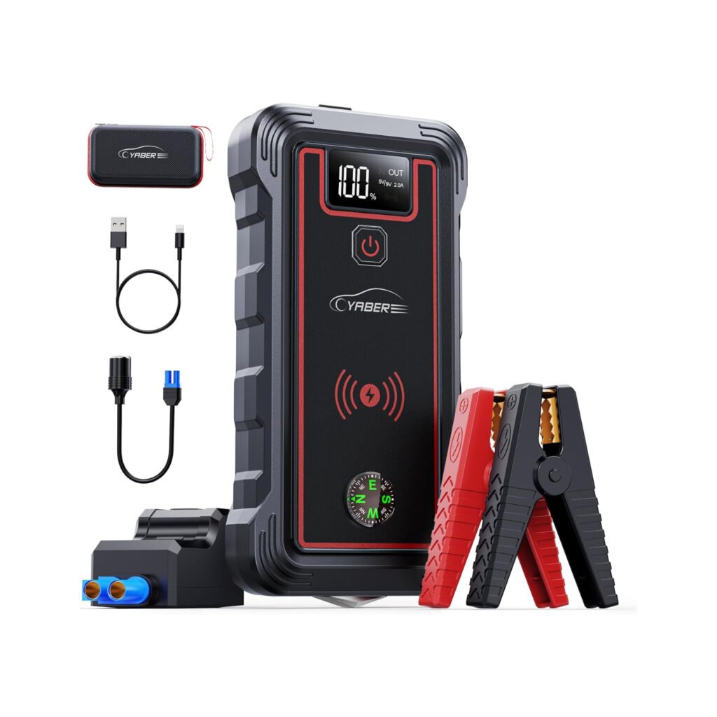 Arrancador de coche 12V 3500A y power bank de alta capacidad