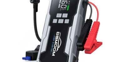 Arrancador BSMOOM B10: 7000A, 21800 mAh y Compresor Portátil