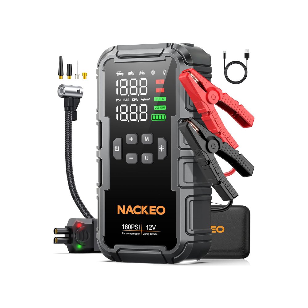 Arrancador Nackeo N40: 8000A y Compresor de Aire Integrado